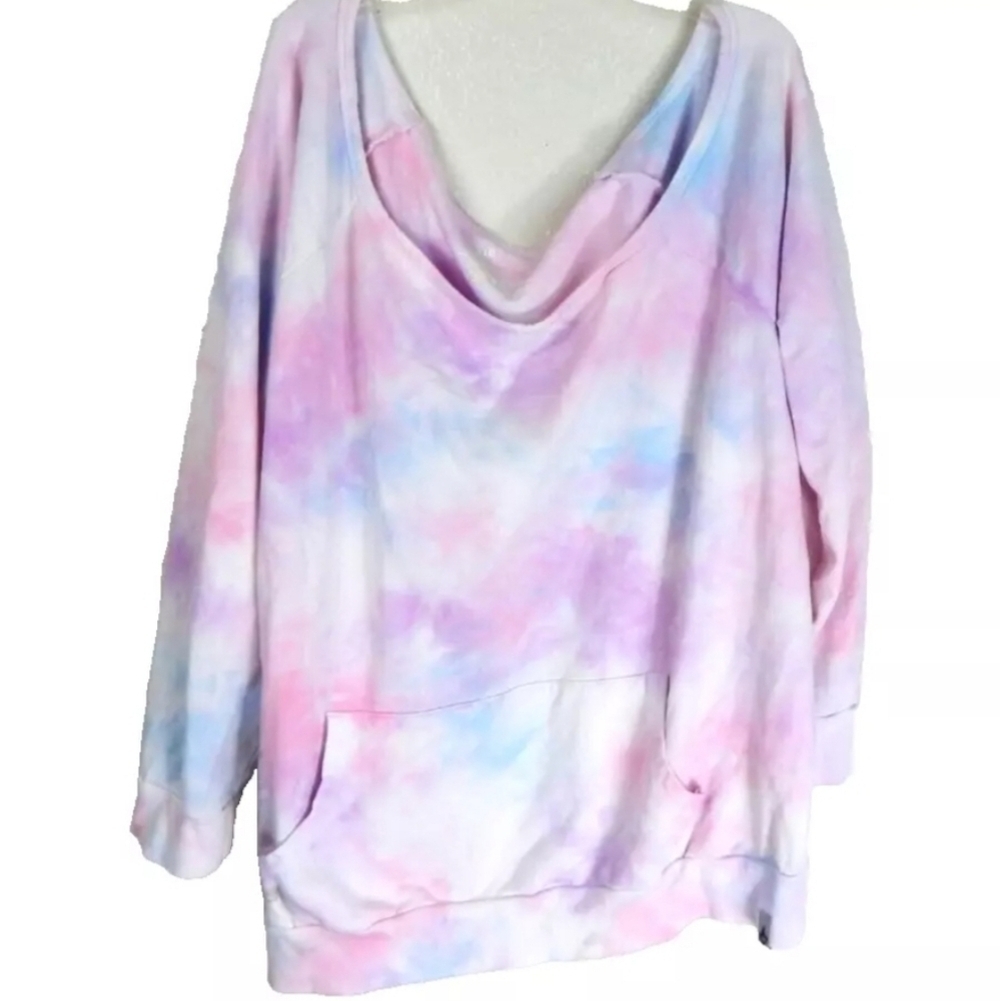 Torrid Active Everyday Fleece Tie Dye Sweatshirt